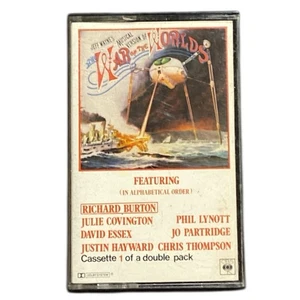 Jeff Wayne's War of the Worlds 1978 Double Cassette Tape Richard Burton OOP - Picture 1 of 6