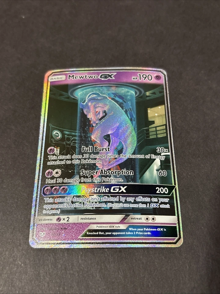 Pokemon Mewtwo GX Holo Card 78/73 Shining Legends 2017 Near Mint Condition - Image 1 of 4