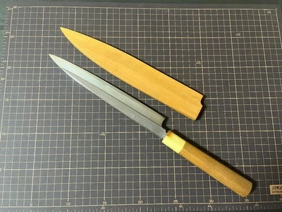 Cuchillo Tsukiji Masamoto Yanagiba 7 Sun Hidemasa con funda Cuchillo Masamoto Excelente Foto 1 de 4
