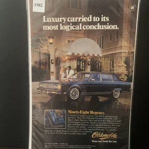 Vintage 1982 Oldsmobile Olds Nighty EIght Regency Luxury Ad Advertisement - Picture 1 of 2
