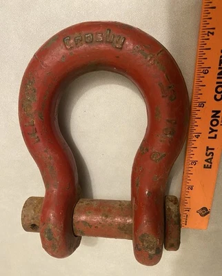 CROSBY WLL SHACKLE CLEVIS 15 TON 1-1/8 PIN USA - Image 1 of 4