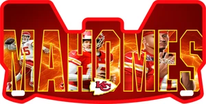 Visera de fútbol Chiefs MAHOMES FS, con clips varios diseños - Imagen 1 de 20