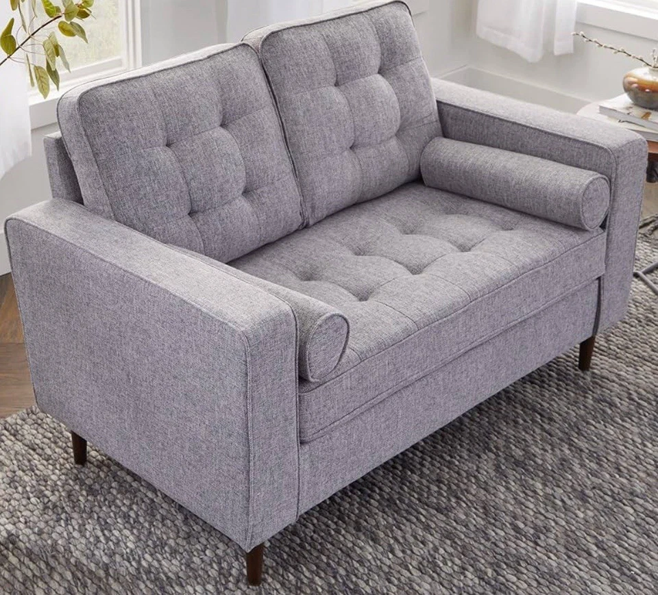 EDENBROOK LYNNWOOD TAPIZADO MEDIADOS DE SIGLO MODERNO LT. GRIS MECHÓN Foto 1 de 4