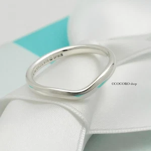 Tiffany & Co. Elsa Peretti Curved Ring Size 5.25 Sterling Silver 925 w/Pouch - Picture 1 of 11