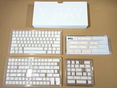 PBTfans X-Ray Full Base + 40’s + Spacebar Transparent Keycaps Sets - Image 1 of 4