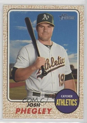 2017 Topps Heritage Josh Phegley #55 - Image 1 of 2