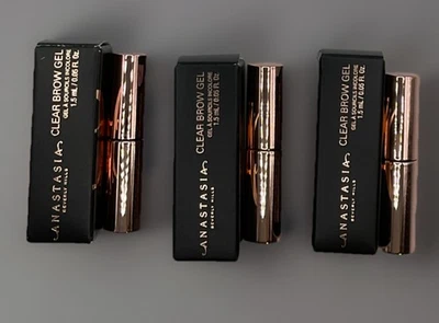 LOT 3 Anastasia Beverly Hills Clear Brow Gel 0.05 oz/1.5mL Mini Travel Size NIB - Image 1 of 4