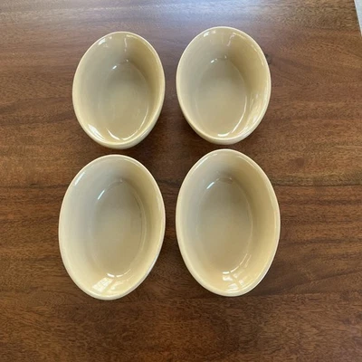 Juego de 4 platos de panadero ovalados Mason & Cash Cane S1 cerámica gres beige tostado Foto 1 de 4