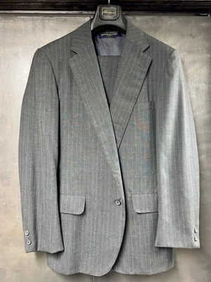 Vintage Brooks Brothers 3/2 Chalk Stripe Ivy Style Suit sz. 41/42 R Made in USA - Image 1 of 4