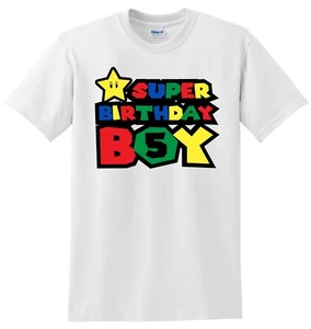 Super Birthday Boy Birthday Shirt, Super Mario Birthday Shirt, Super Boy Shirt - Picture 1 of 4