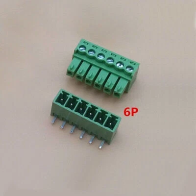 Right Angle Terminal Plug Type Connectors Pcb Screw Terminals Block 3.81mm Pitch - Image 1 of 4