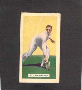 M0177 Hoadleys Chocolates Jack Crawford #6 Cricket Player Swap Card