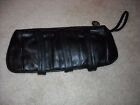 Ladies Clutch Handbag Wristlet Purse Black Lambskin Leather  - NEW 