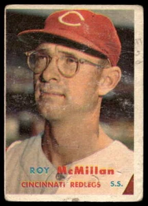 1957 Topps #69 Roy McMillan Cincinnati Redlegs VG-VEGX crease - Picture 1 of 2