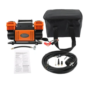 Compresor de aire doble verdadero portátil Labwork 12 V 10,6 CFM para neumáticos de camión RV - Imagen 1 de 19