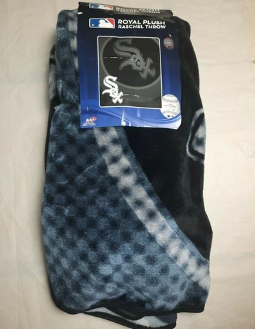 CHICAGO WHITE SOX MLB ROYAL PLUSH RASCHEL THROW BLANKET 50" x 60" 100% POLYESTER Cover