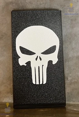 Skull Punisher Logo Sliding Ammo Storage Box Case - Handgun Calibers - Image 1 of 4
