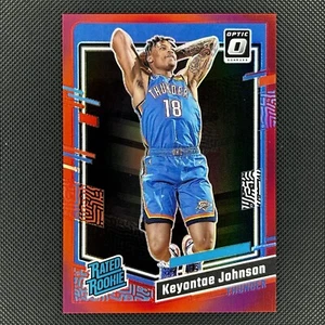 2023-24 Panini Donruss Optic #237 KEYONTAE JOHNSON RC Red Prizm /99 Rated Rookie - Picture 1 of 2