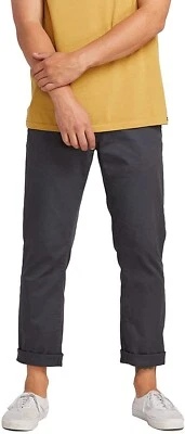 Volcom 269884 Men's Frickin Modern Fit Stretch Chino Pant Charcoal Size 31X32 - Image 1 of 3