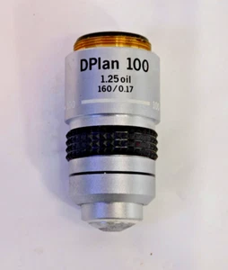 Mikroskop Objektiv Olympus DPlan 100 1,25 Öl 160/0,17 Japan Made - Bild 1 von 4