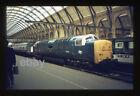 ORIGINAL 35mm slide - Class 55 'Deltic' 55003 'Meld' arr at Kings Cross c.1980.