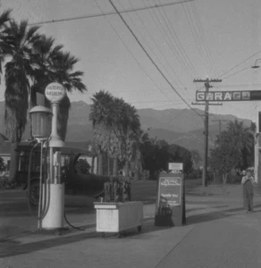 Southern California Gas Station Wayne Honest Pump Vintage 1910's Photo Negative - Picture 1 of 2