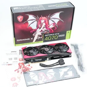 NEW, OPEN BOX ~ MSI GeForce RTX 4070 SUPER 12G GAMING X SLIM MLG - Afbeelding 1 van 3