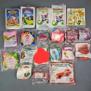 Lot Of 19 Vtg McDonalds Happy Meal Toys 1980s 90s McNugget Buddies LEGO Crayola - Picture 1 of 9