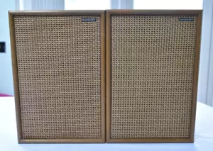 Quadral RS 380 Altoparlanti Vintage 3 Vie 4 Ohm Impedenza 80W Hi-Fi Stereo (Teak) - Foto 1 di 13