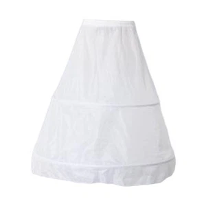 Wedding Crinoline Underskirt Slip 2 Hoops Skirt for Wedding Proms Dress - Picture 1 of 7