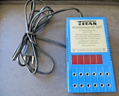 Titan Kleinladegerät 333 zum Laden von 22mA-500mA Akkus von 0-12 V für Modellbau - Bild 1 von 2