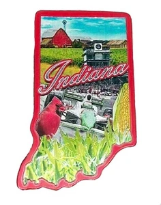 Indiana State Umriss Folie Kühlschrankmagnet - Bild 1 von 1