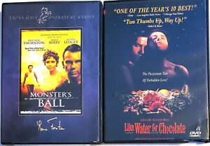 Monsters Ball & Like Water for Chocolate DVDs