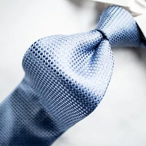 CANALI Aqua Blue Geometric Woven Silk Necktie 59.5"L x 3.5"W - Picture 1 of 10