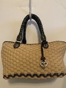 Brighton Peggy Weave With Leather Trim Tote - Picture 1 of 4