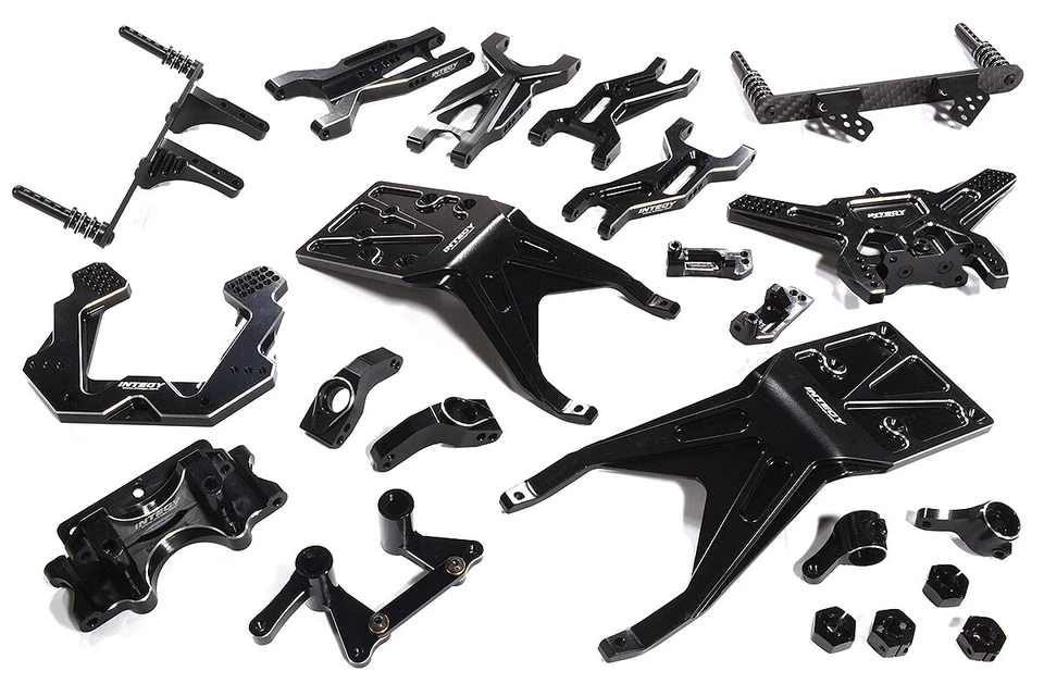 Black Complete Billet Machined Suspension Upgrade Kit for Traxxas 1/10 Slash 2WD - Image 1 of 1
