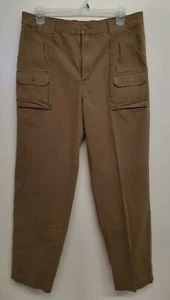 Cabelas 7-Pocket Hiker Cargo Hiking Pants Mens Sz-36 Khaki SHIPS FREE - Picture 1 of 5