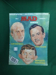 VTG MEXICAN MAD MAGAZINE ESPAÑOL year 2 #10 Clint Eastwood,Pedro Infante  - Picture 1 of 3