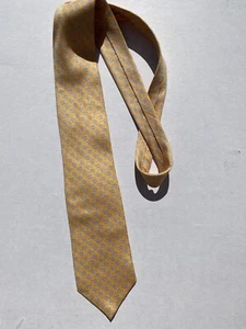 Scappino butterfly yellow men's tie 100% Silk made in Italy - Picture 1 of 11