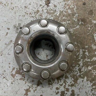 Tapacubos de tapa central doble cromada delantera Ford F350 F450 2005-2016 OEM 8 orejetas DRW Foto 1 de 2