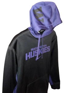 Nike WASHINGTON HUSKIES Therma Fit Hoodie Herren Größe LARGE lila schwarz NCAA - Bild 1 von 16