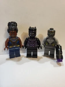 Lego Marvel Superheroes BLACK PANTHER SHURI CHITAURI minifigure lot 100% LEGO - Picture 1 of 2