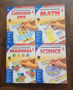 4 Interactive Notebooks Grade 2: Seasonal, Science, Math, and Language Arts - Picture 1 of 2