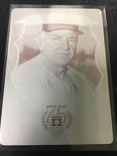 Casey Stengel 2015 Panini Cooperstown Printing Plate 1 of 1 1/1 Magenta Yankees