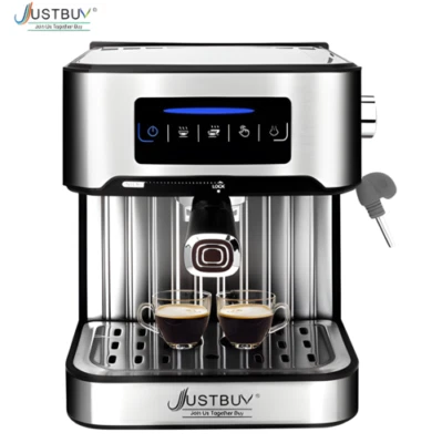 Espresso Kaffeemaschine  Halbautomatische Pumpe mit Cappuccino Milch Blase Maker - Bild 1 von 4