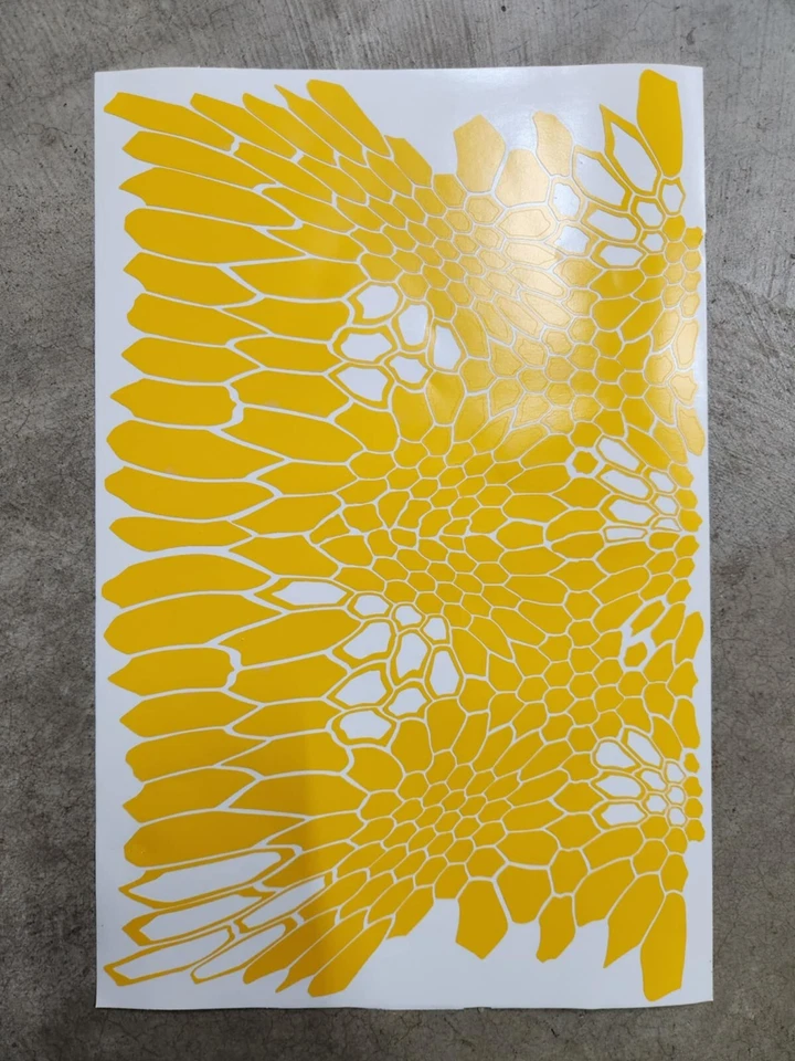 Kryptek Style High Heat Vinyl Stencil 12" x 8" Unweeded Cerakote Duracoat  - Image 1 of 1