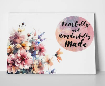 Псалом 139 14 плакат или холст - Библия цитата стих - Изображение 1 из 4