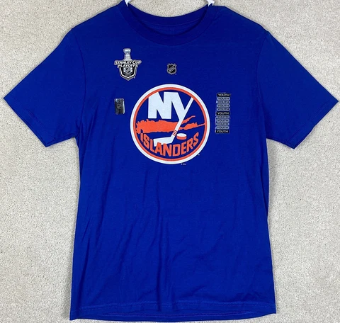 New York Islanders NHL New  Large T Shirt Reebok Size Large Blue T shirt #21 Cover