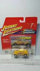 1/64 JOHNNY LIGHTNING WILLYS GASSERS 1933 WILLYS GASSER BEL ENGINE SERVICES YEL - Picture 1 of 3