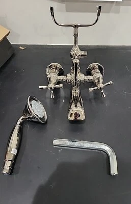 DXV Roman Tub Filler  W/ Handshower Randall Platinum Nickel D3510298C.150 E12 - Image 1 of 4